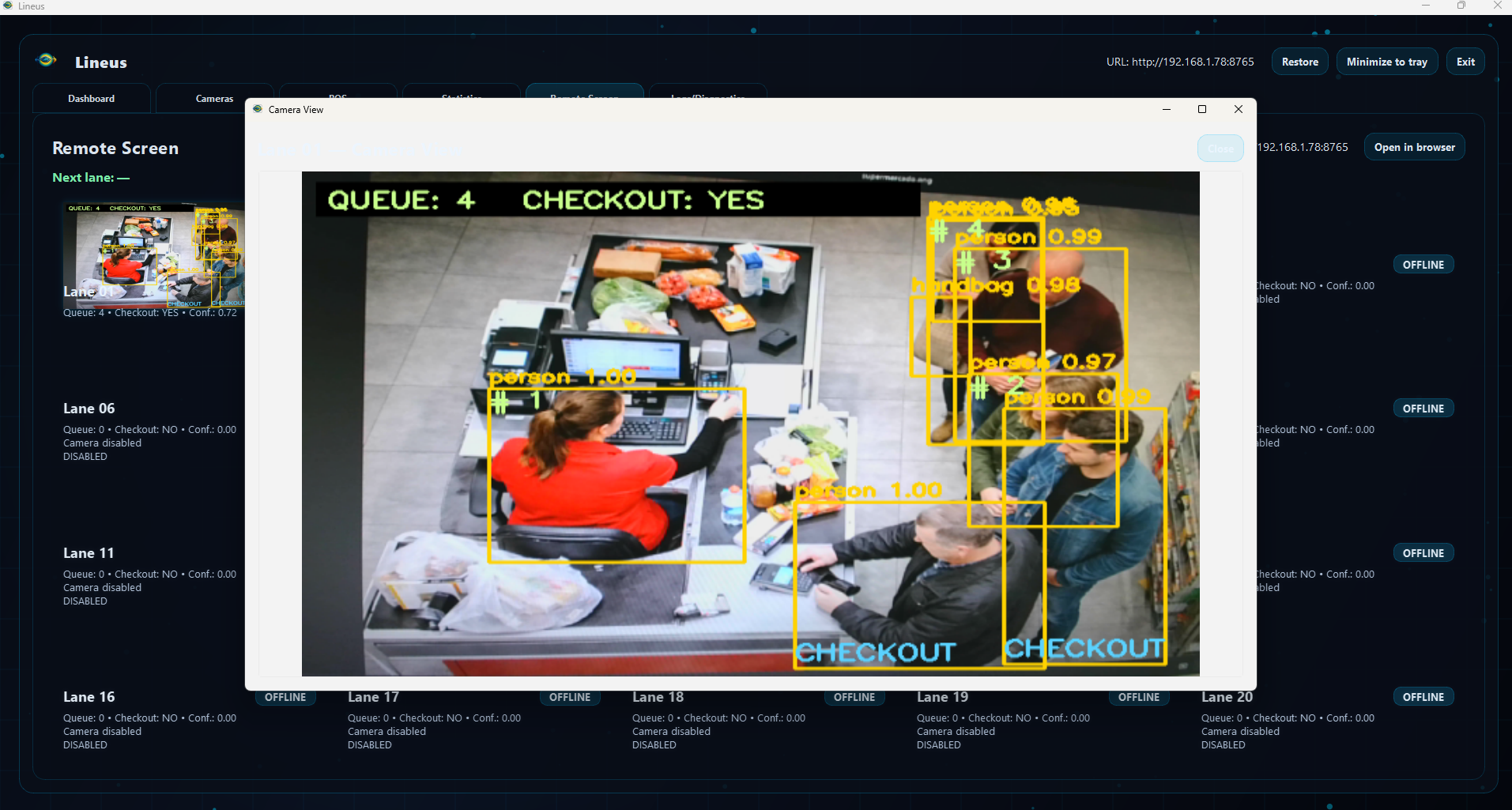 Lineus GUI preview