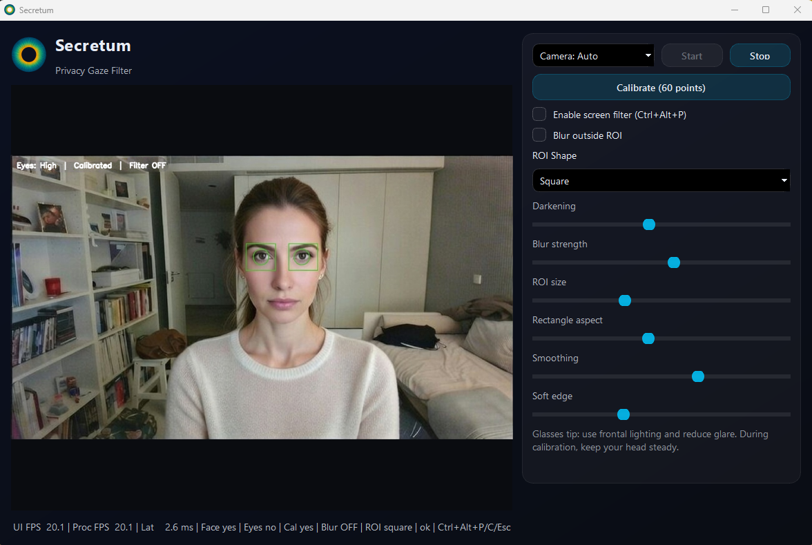 Secretum App Interface
